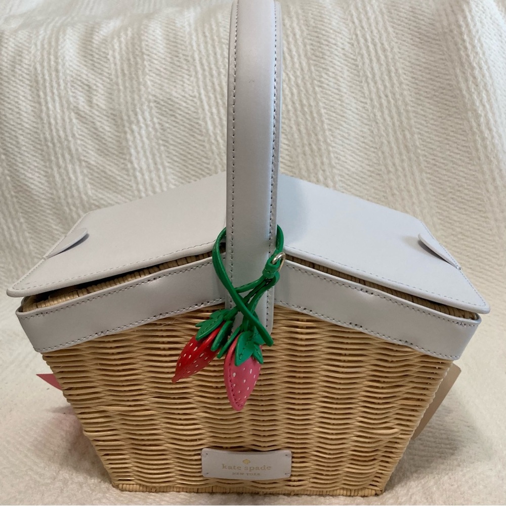 Kate Spade New York Wicker Picnic Basket Bag